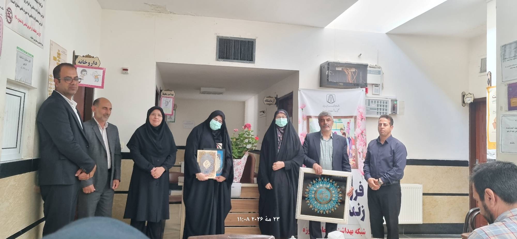 تجلیل از خیر سلامت و قرارگاه جهادی شهرستان فیروزه در راستای ارتقای خدمات بهداشتی