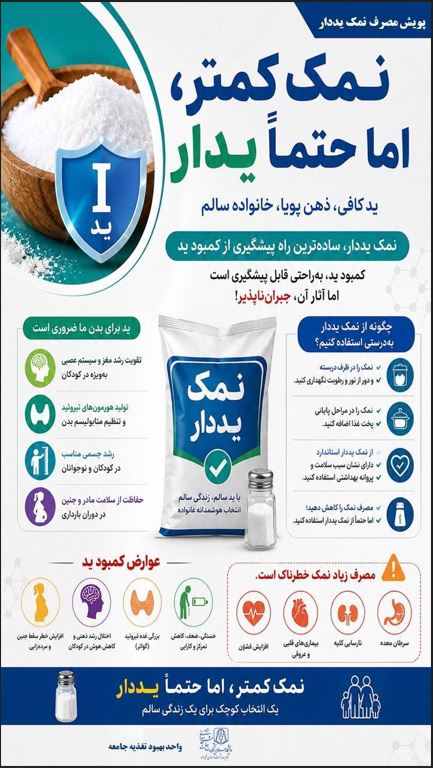 «نمک کمتر، اما حتماً یددار»
